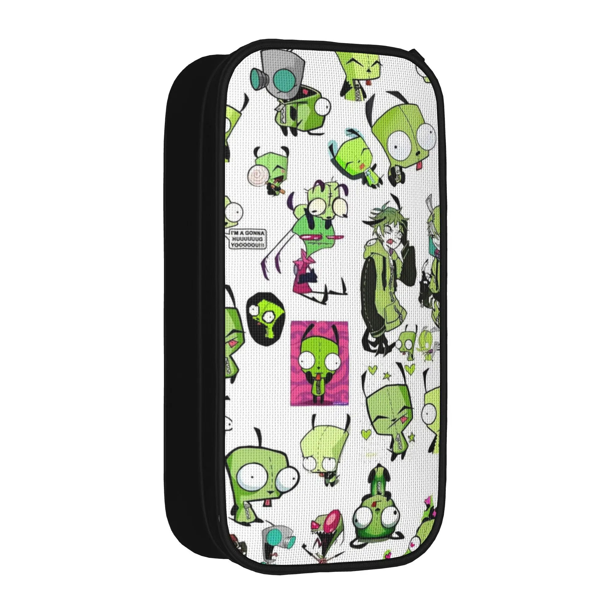 

Invader Zim Gir Cartoon Pencil Cases New Pen Box Bag Student Big Capacity Students School Gifts Pencilcases