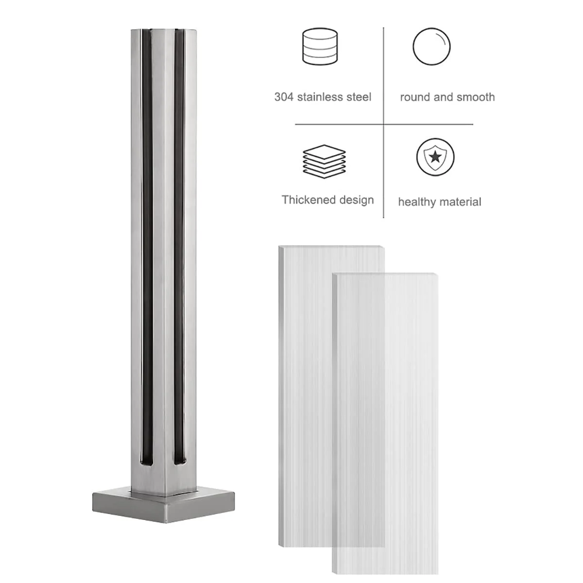 تخصيص تصاميم عمود الدرابزين درابزين الشرفة القابل للتخصيص مع SS 304 316