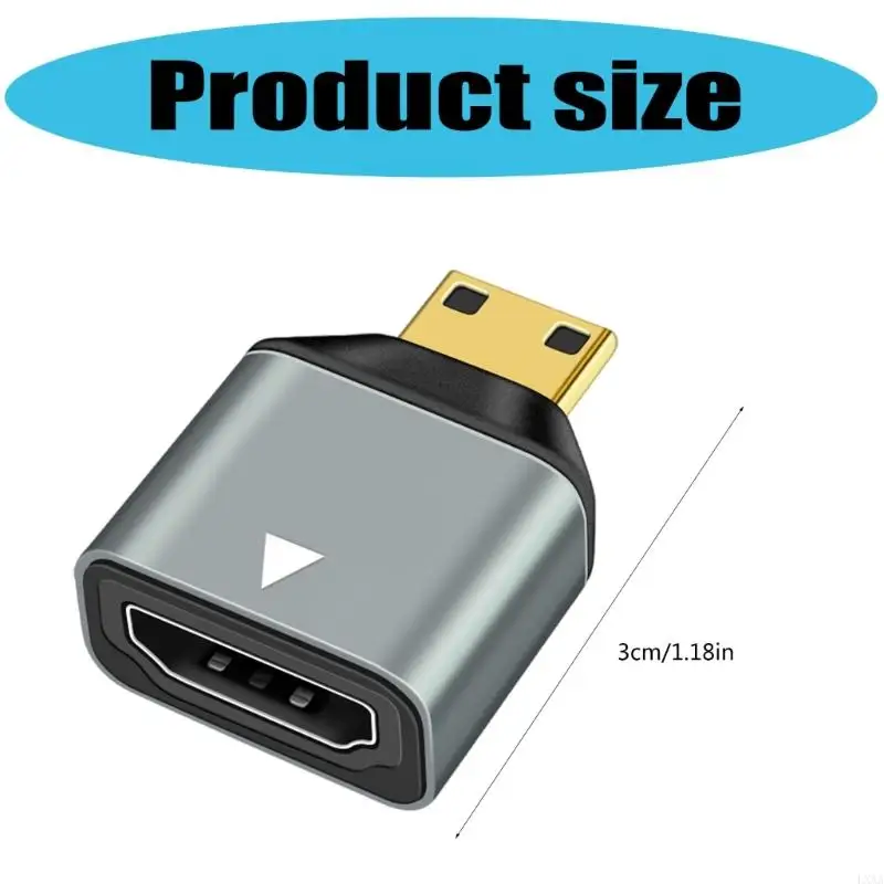 LXAA FEMAL FEIM MINI MEN MÄNNLICHEN ADAPTER 60 Hz Aluminiumlegierungswandler für Laptops -Projektoren