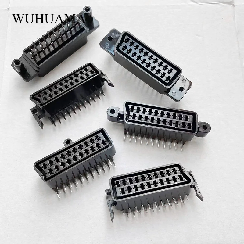 21 PINS Right Angle Type Scart Female Socket connector jack Female PCB Mount 21 PIN SCART