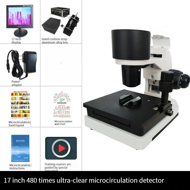 Detektor mikrokrążenia mikroinstrument do obserwacji natężenia przepływu krwi w palcowych naczyniach obwodowych detektor zdrowia