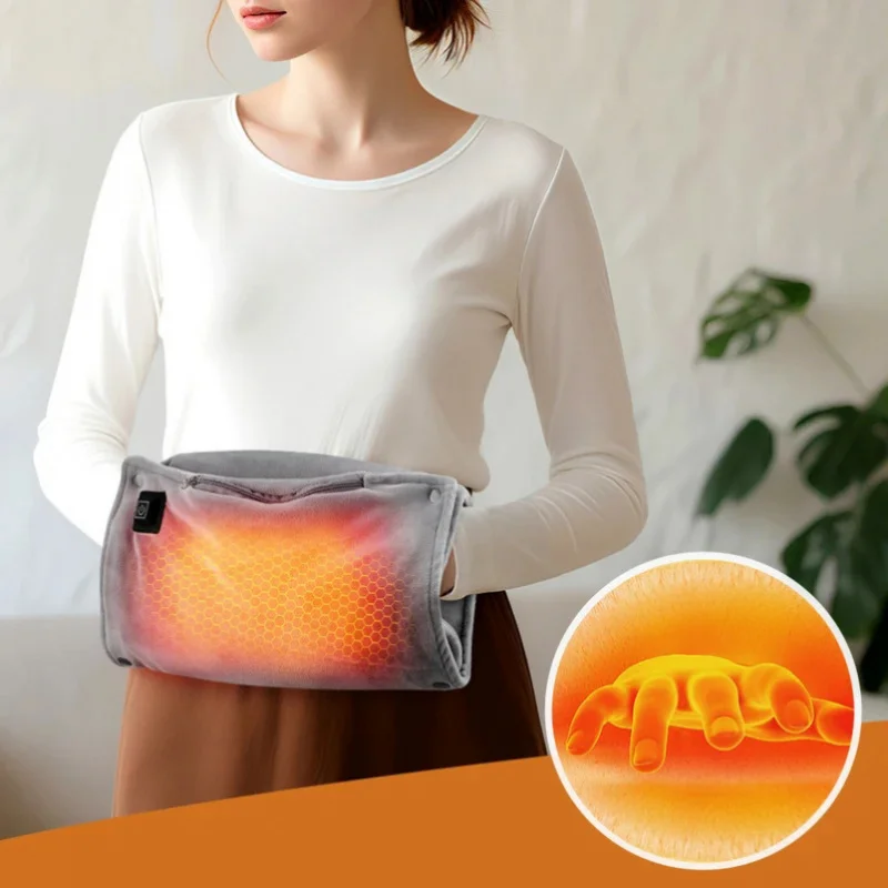 

3 Heating Levels Electric Graphene Hand Warmer Winter Heated Warm Bag Warm Hand Pocket for Camping Hiking & Xmas Gifts