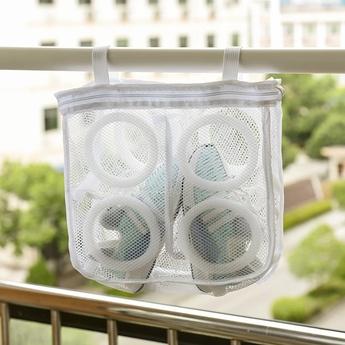 3pcs/set Mesh Laundry bag Washing Machine Shoes Bag Travel Storage bags Portable Anti-deformation Protective Clothes organizer