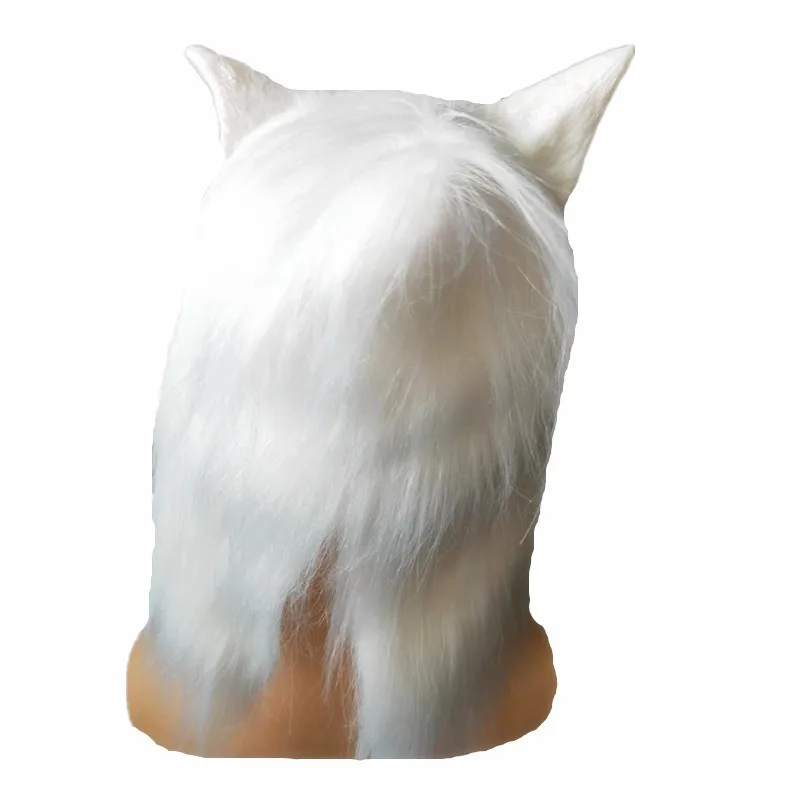 Halloween Mask Horror Animal Mask Demon Wolf Big Bad Mask Hood Adult Werewolf Wolf Head Props for Women and Men 5
