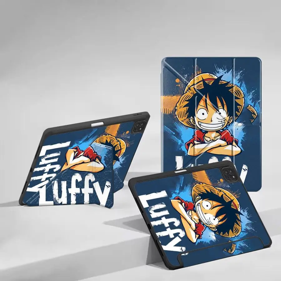 

Cartoon Anime O-One Piece Tablet Case For iPad Pro 2025 Air 4 5 M3 M2 M4 11inch Mini 6 7 Pro 11 10 9 8 7 th 12.9inch Holder