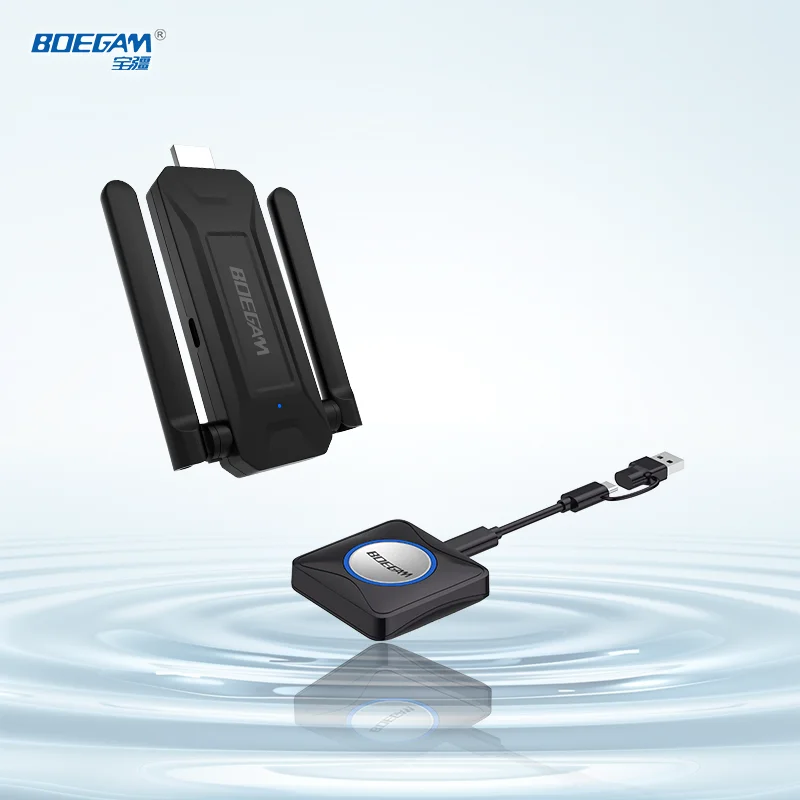 طقم جهاز إرسال واستقبال فيديو لاسلكي 4K ثنائي النطاق 2.4/5 جيجا هرتز موسع إشارة عالي السرعة للشاشات والشاشات والعرض #1