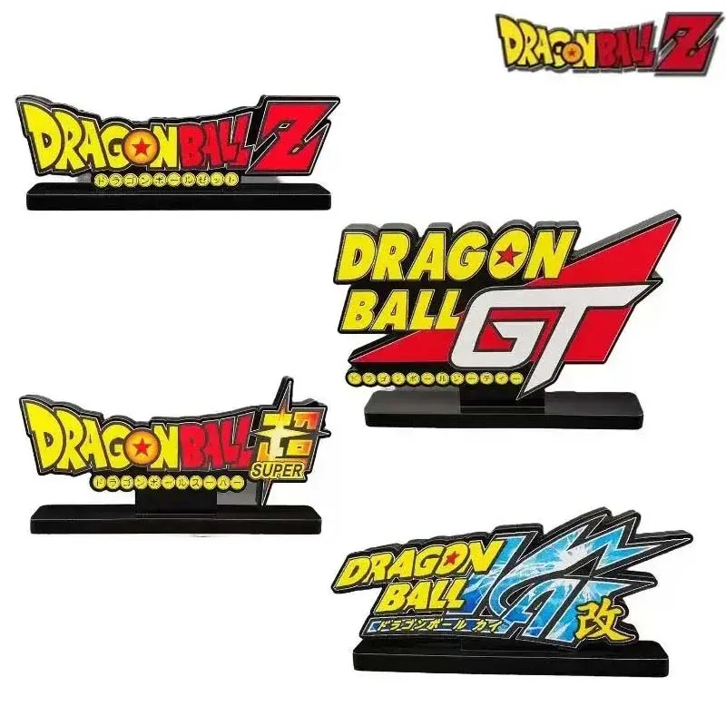 5cm New Anime Figures Acrylic Stand Decorations Dragon Ball LOGO Base Super Saiyan Stand up display board Model Toys Gift