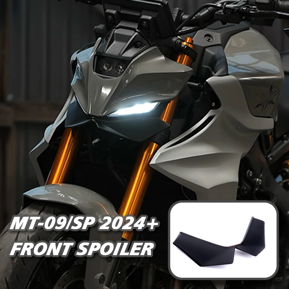 Fit YAMAHA MT-09/SP GP WING DOWNFORCE SPOILERS frONTALES NAKED MT09 GEN 4 2024 2025 spoiler dianteiro spoiler inferior lábio inferior