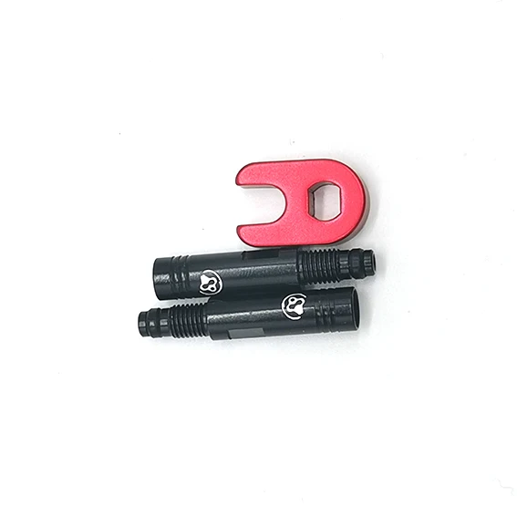 FOURIER VL-PE002 CNC Alloy Tubeless Bicycle Presta valve extender Removable france   Extension with tool 20~100mm