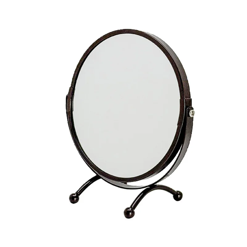 Espelho de maquiagem de metal 7 Polegada 8 Polegada premium portátil dobrável vaidade elegante quadro cosméticos para mulheres estudante hotel dormitório presente