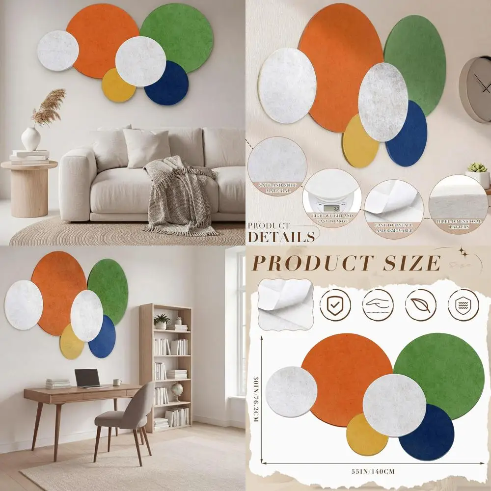 

Самоклеящиеся войлочные настенные плитки 55x30 – современный декор для дома, гостиной, офиса (разноцветные)