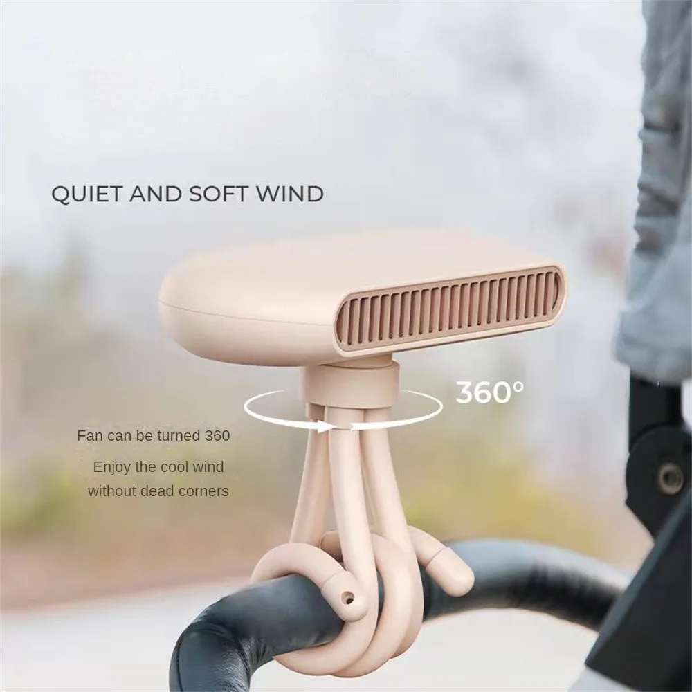 

Electric Hand Clip Fans Creative Octopus Support Fan Clip-on Usb Charging Ultra-quiet Fan Air Cooling Fan Portable Low-noise