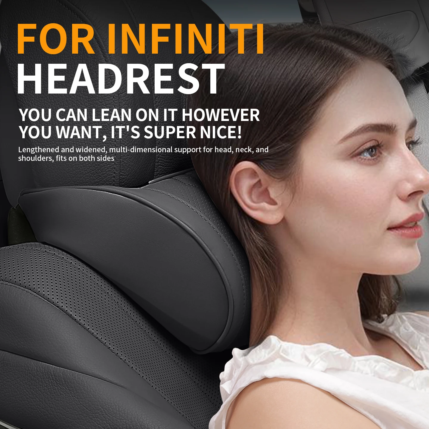 For Infiniti QX80 QX60 QX50 QX70 FX50 QX55 Q60 Q30 G37 car seat headrest relieves cervical spine pressure automotive supplies