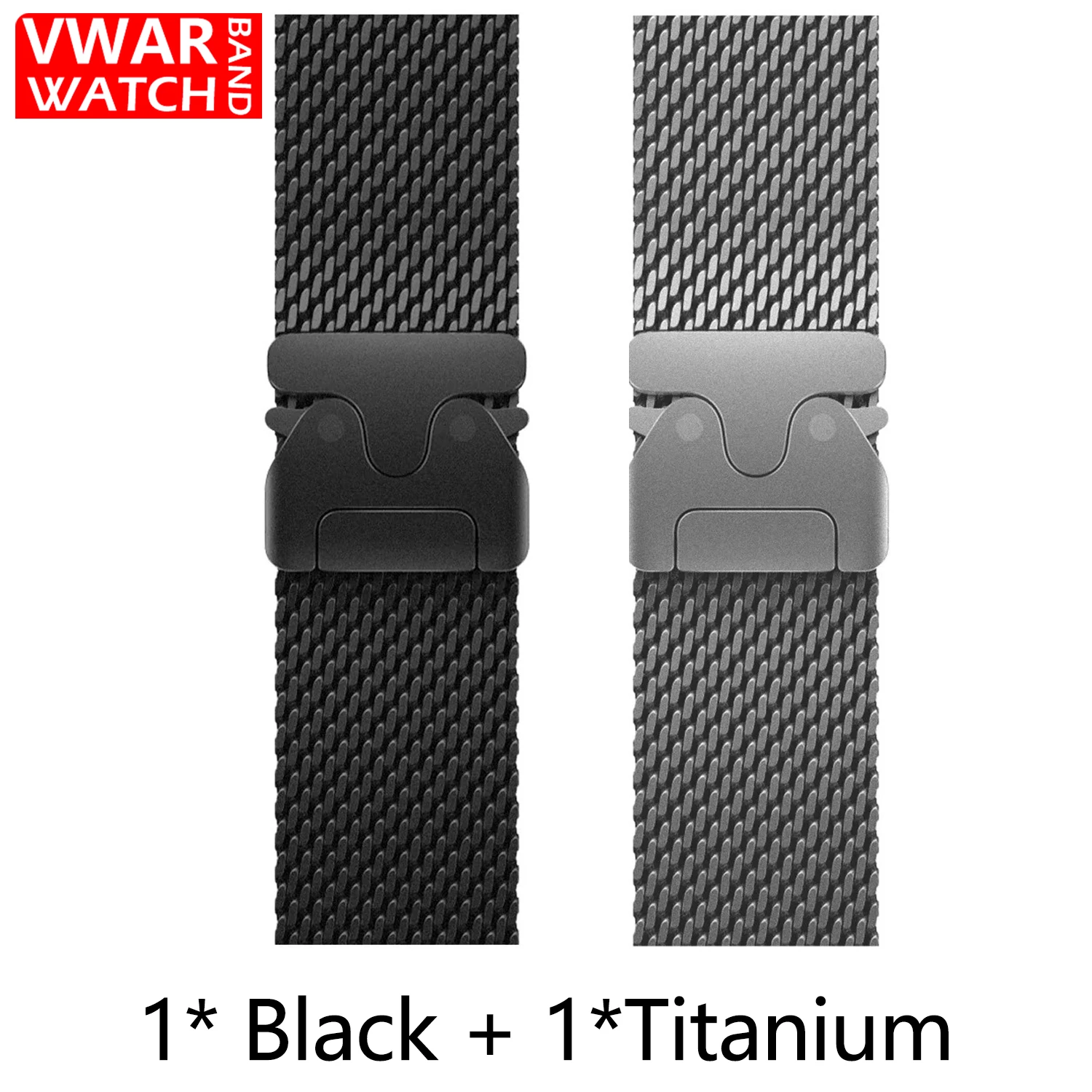 Titanarmband für Apple Watch Ultra 4/3/2 49mm iWatch Series 12 11 10 9 8 Natürliches Titan Milanese Loop Armband mit Fallschirmschnalle