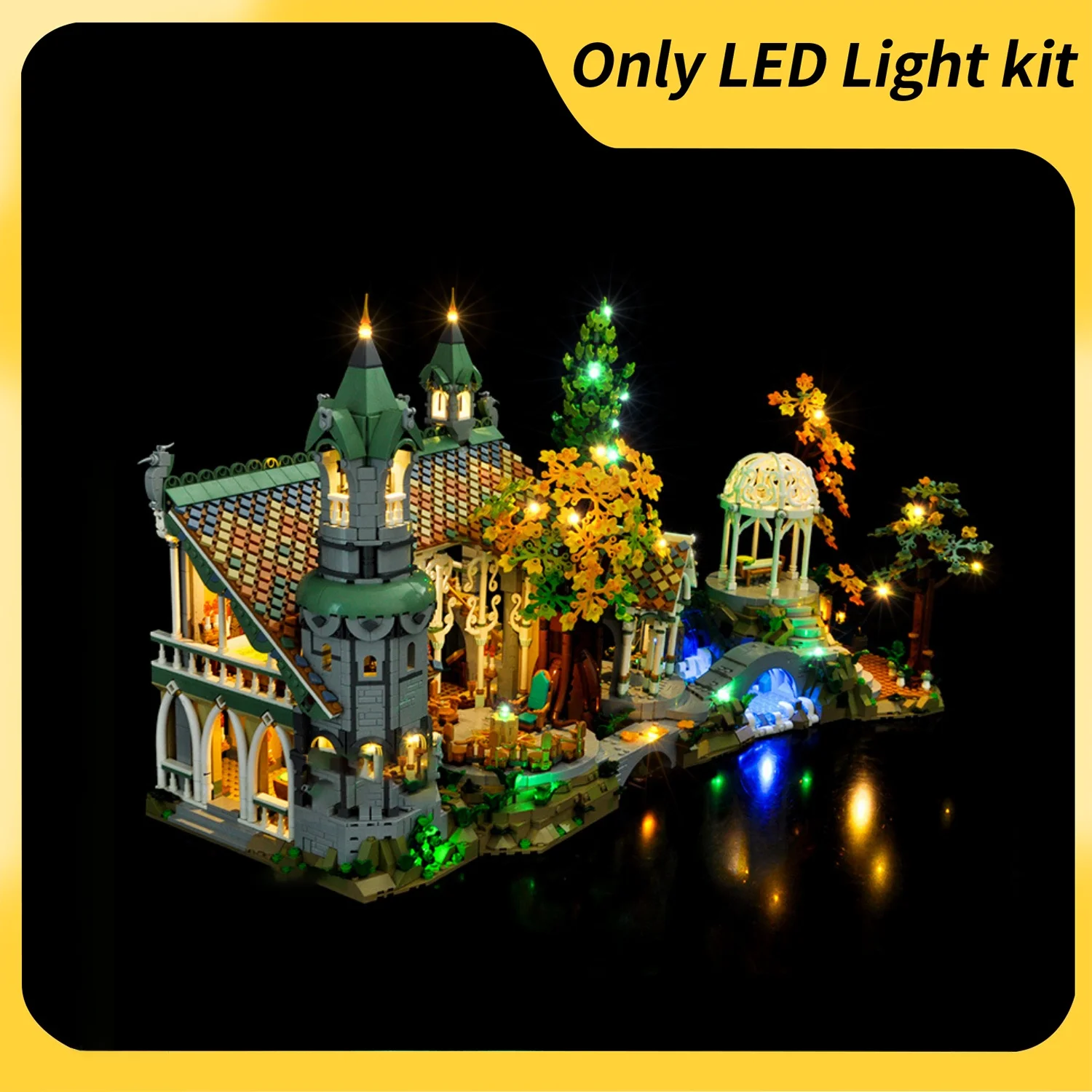 

LYBMTWF LED Light Kit for 10316 Lord of the Rings Building bricks Lights Set Bricks Toys for Children (NO Blocks Only LED Light)