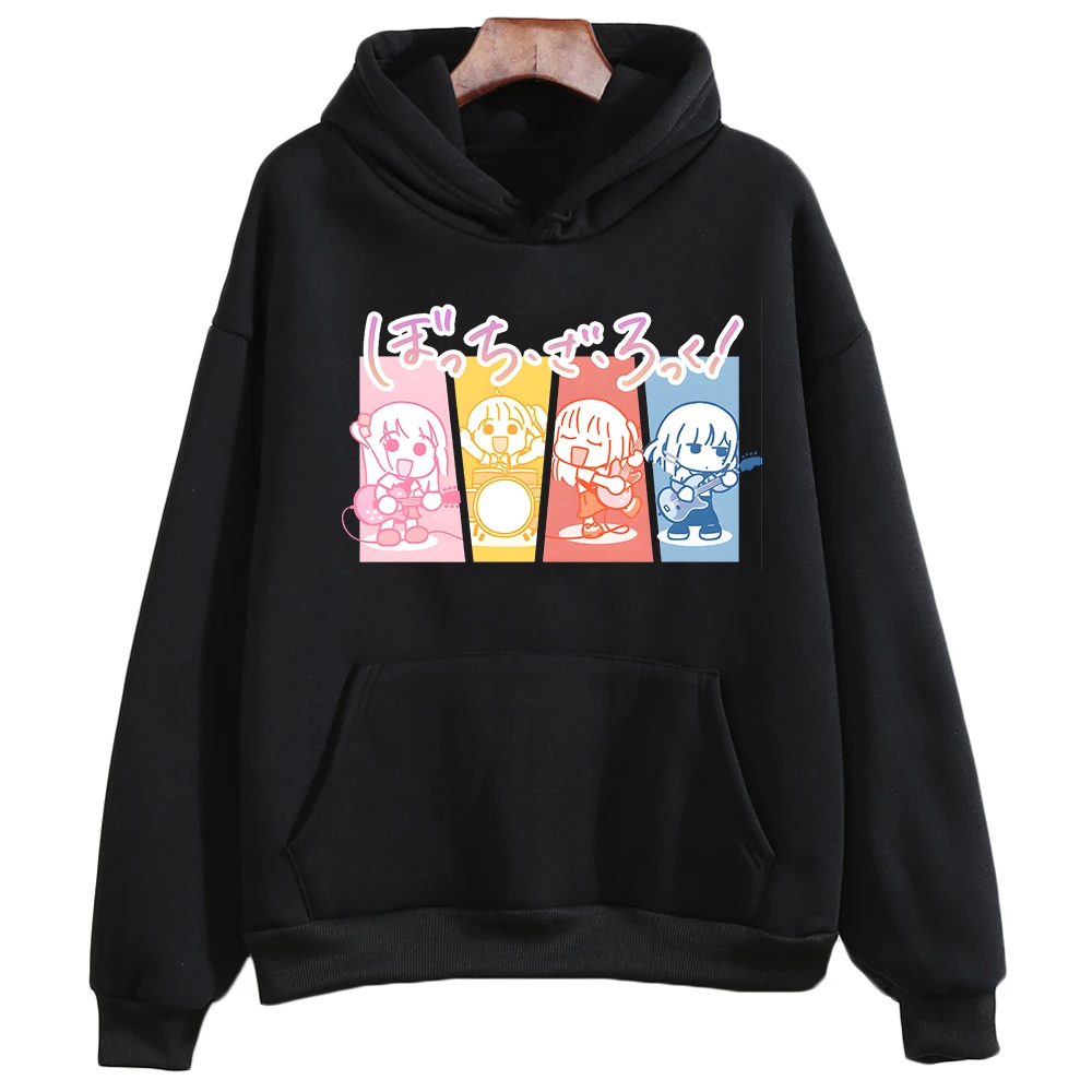 Women Anime Hoodies BOCCHI THE ROCK! Hitori Gotou Graphic Printed Cartoon Plus Size Clothes Sweatshirt Female Sudaderas Hooded