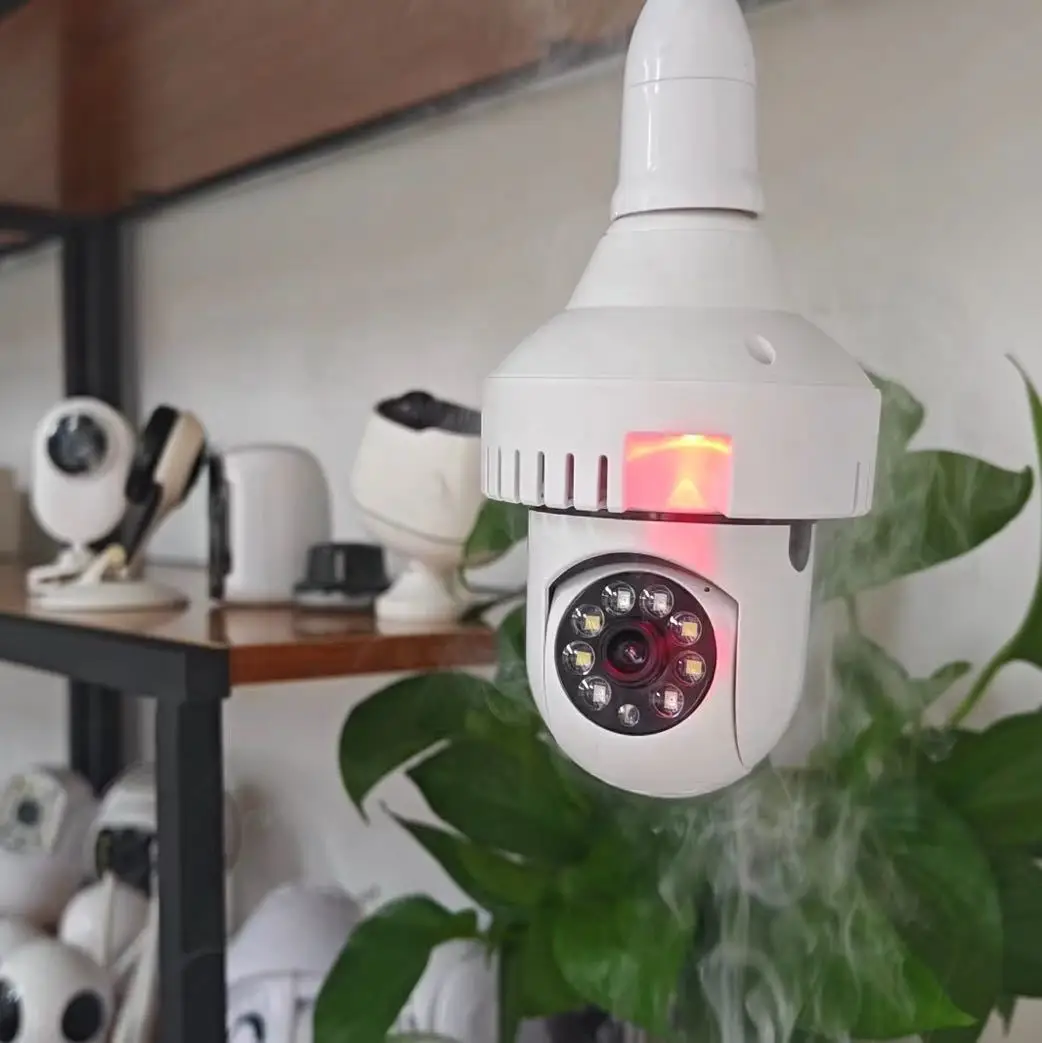 

2MP 1080P Cloudbird APP E27 Розетка для ламповой головки PTZ IP Купольная камера AI Обнаружение гуманоидов Полноцветный CCTV Домофон Радионяня