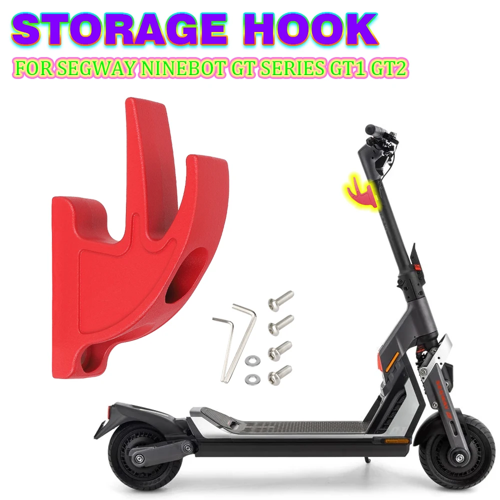 

For Segway Ninebot GT Series GT1 GT2 Electric Scooter Aluminum Storage Hook with M5 And M6 Screw Front Metal Hook Accessories