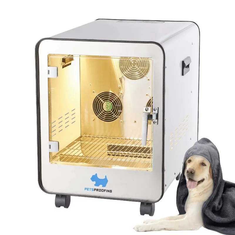 เครื่องเป่าขนสัตว์เลี้ยงอัตโนมัติ เครื่องอบแห้งขนสัตว์เลี้ยง เครื่องลดความชื้นในห้อง เครื่องเป่าลมสำหรับสุนัข เสียงเบา