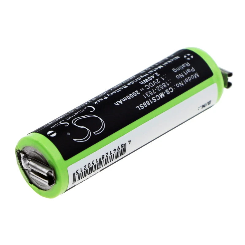 CS Replacement Battery For Moser ChroMini 1591, ChroMini 1591B, ChroMini 1591Q, Easy Style 1881 1852-7531 2000mAh/2.40Wh