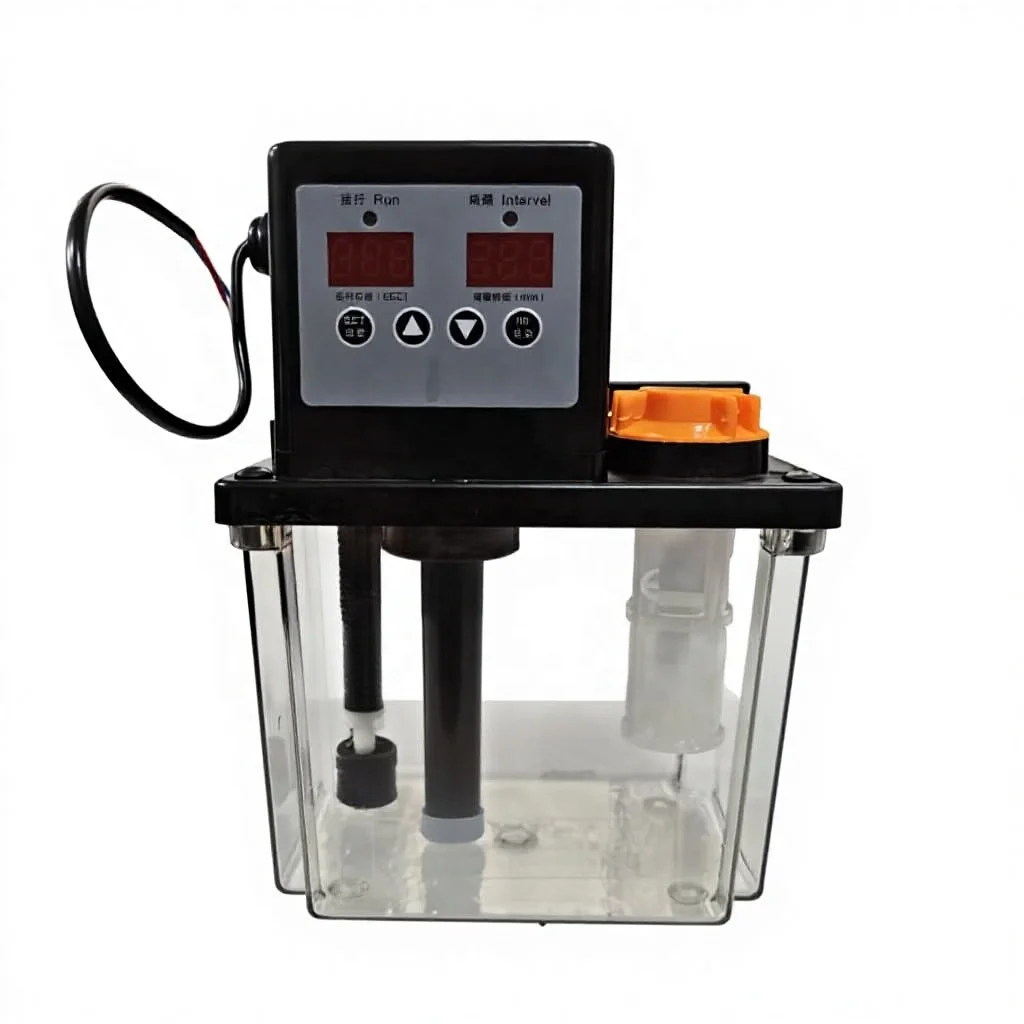 220V Dual Digital Display Automatic CNC Lubricant Oil Pump 2L Capacity for Precision Machinery