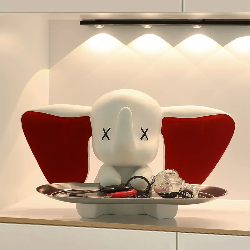 Imagem -06 - Bandeja Dumbo Criativa para Decoração de Casa Arte Estátua Entrada Chave Armazenamento Decoração da Sala Desenhos Animados Home Furnishings