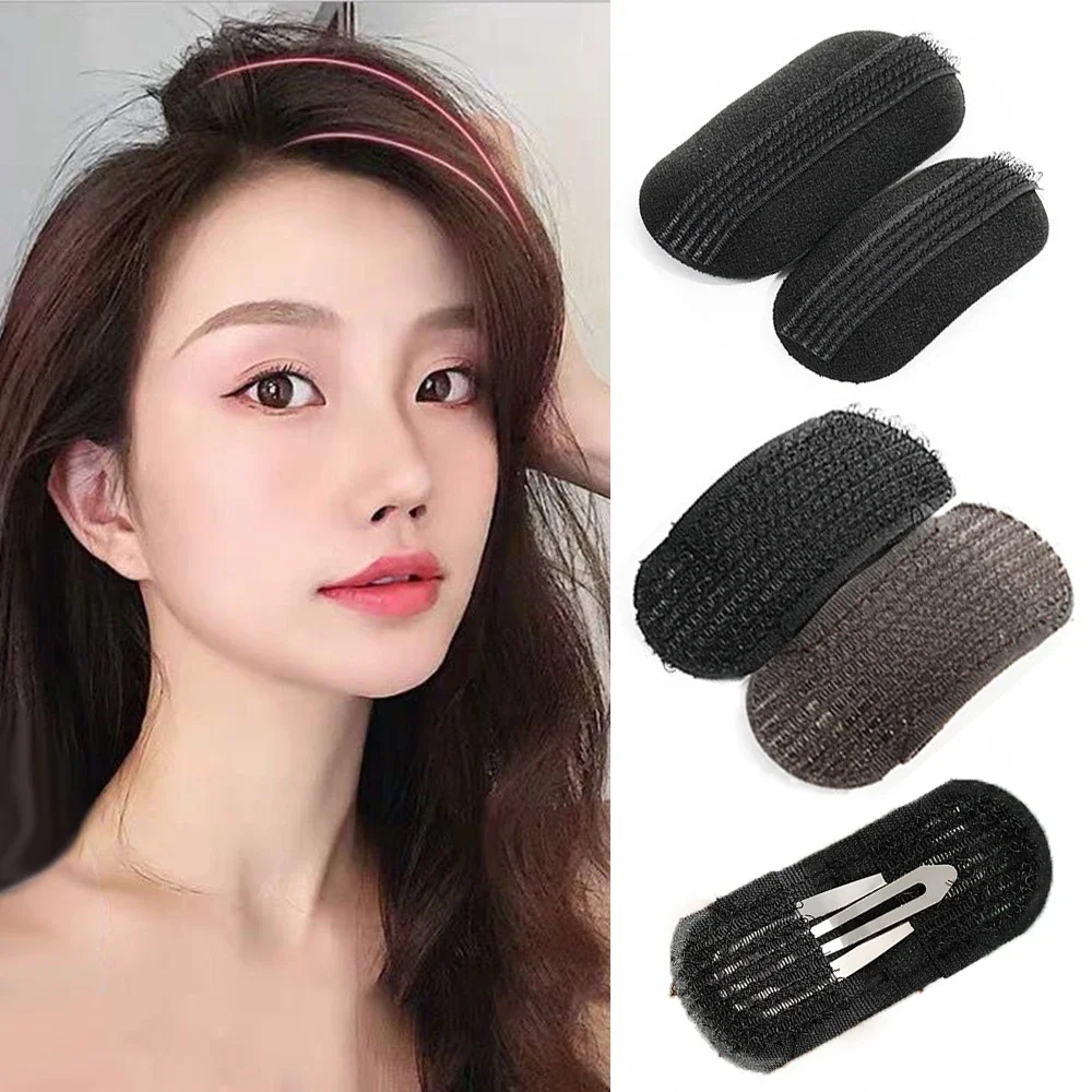 Ladies Breathable Fluffy Hair Clips Invisible Hair Pads Root Pads Sponge Professional Makeup Comb Princess Hair Styling Tools