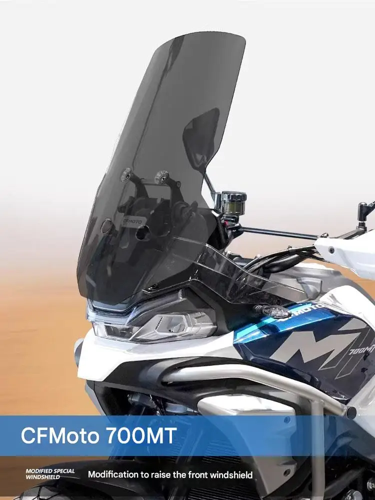 Wide Tall Windshield for CFMOTO 700MT 800MTX 1000MTX, Thick PC Anti-Scratch, Adventure Touring Accessory