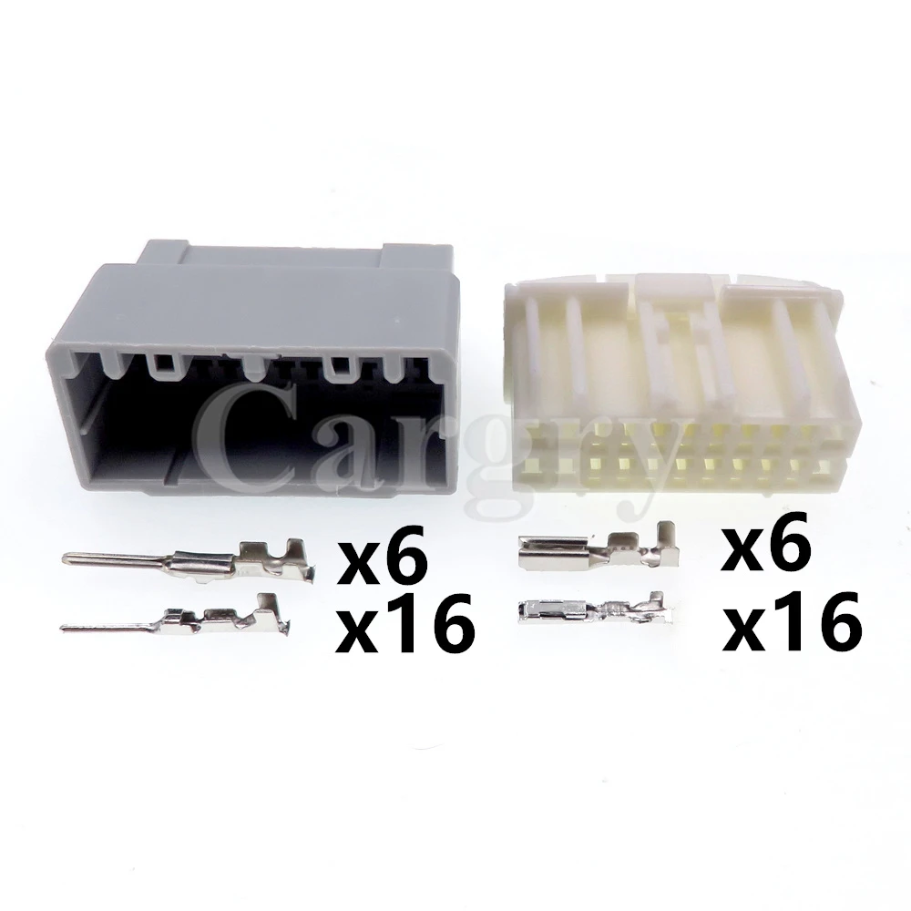 1 Set 22P 368135-1 174515-1 AC Assembly Auto Power Amplifier Wire Socket Car Male Female Plastic Housing Unsealed Connector