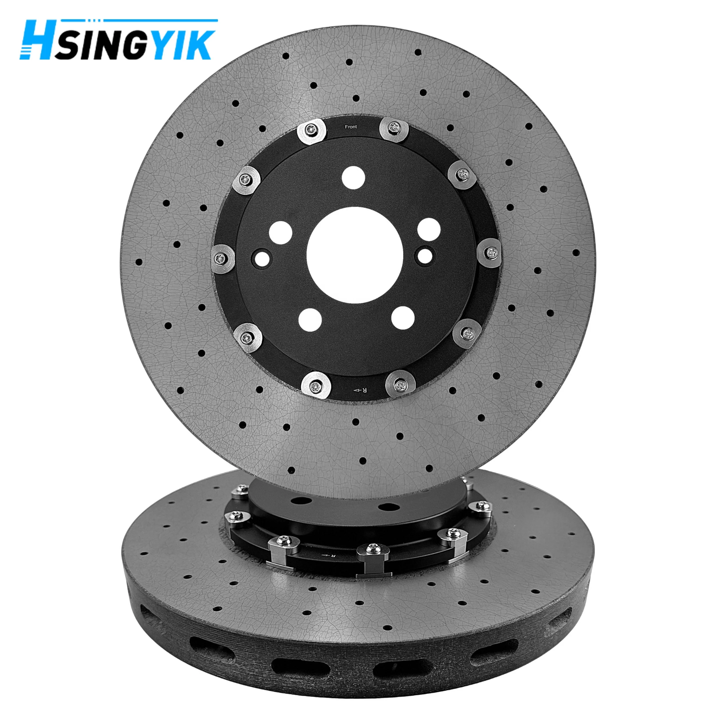 390mm Rear Carbon Ceramic Brake Disc For 2023-2026 Chevrolet Corvette C8 Z06 Z07 Direct Fit To OEM Caliper