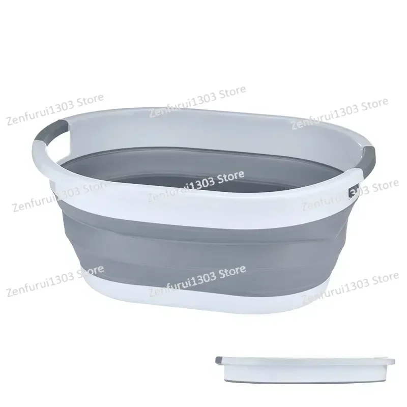 Foldable Laundry Tub King Size Home Baby Bath Tub Student Dormitory Portable Plastic Compression Travel