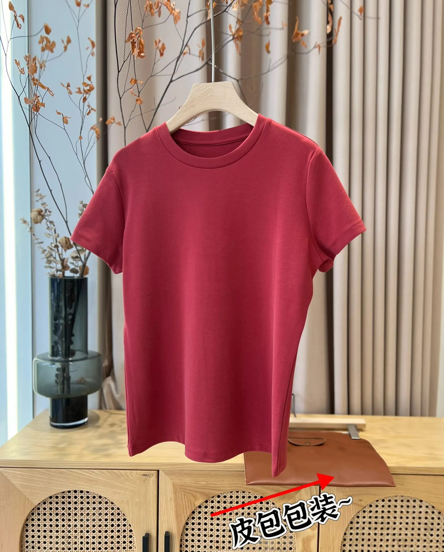 Women's High-Quality Fashionable Casual Brushed Cotton T-Shirt – Spring/Summer 2025 New Arrival
