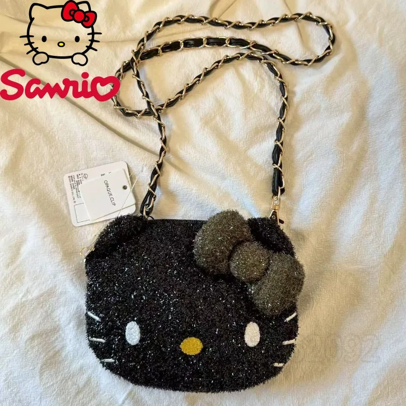  Hello Kitty's New Mini Women's Shiny Shoulder Bag Cartoon Cute Women's Mini Shoulder Crossbody Bag Cartoon Women's Bag