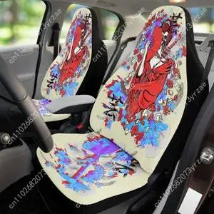 

Skull Geisha Katana Car Seat Covers Universal Environmentally Friendly Interior Decorations Comfortable Breathable Seat Covers