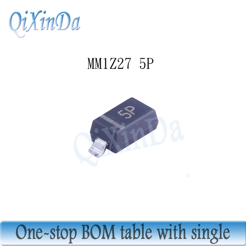 100PCS 0.5W diodo Zener MM1Z2V0-MM1Z56 MM1Z16 MM1Z18 MM1Z20 MM1Z24 MM1Z27 MM1Z30 MM1Z39 MM1Z47 MM1Z51 MM1Z11 MM1Z13 SOD-123