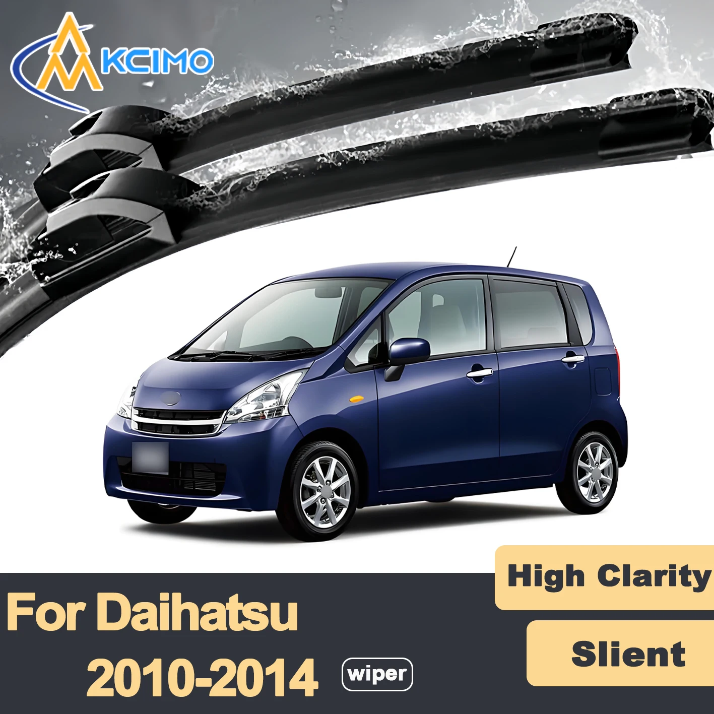 

Premium Rubber Durable Silent Windshield Wiper Blades 2pcs for Daihatsu Move LA100 2010-2014 Subaru Stella