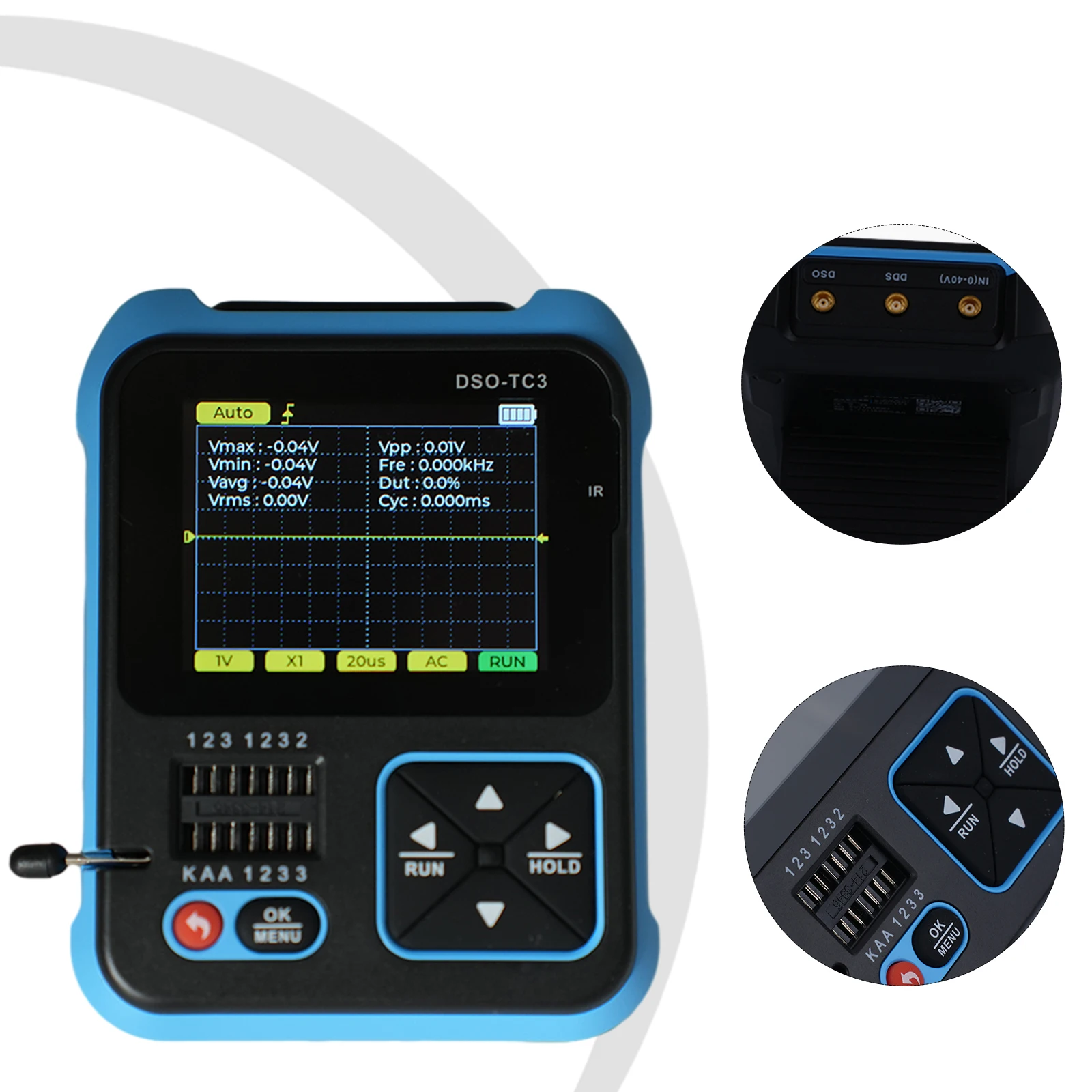 Multifunction Digital Oscilloscope Transistor Tester Signal Generator 1 100KHz/0 3 3V Sine Wave 1 100KHz/3 3V Square Wave