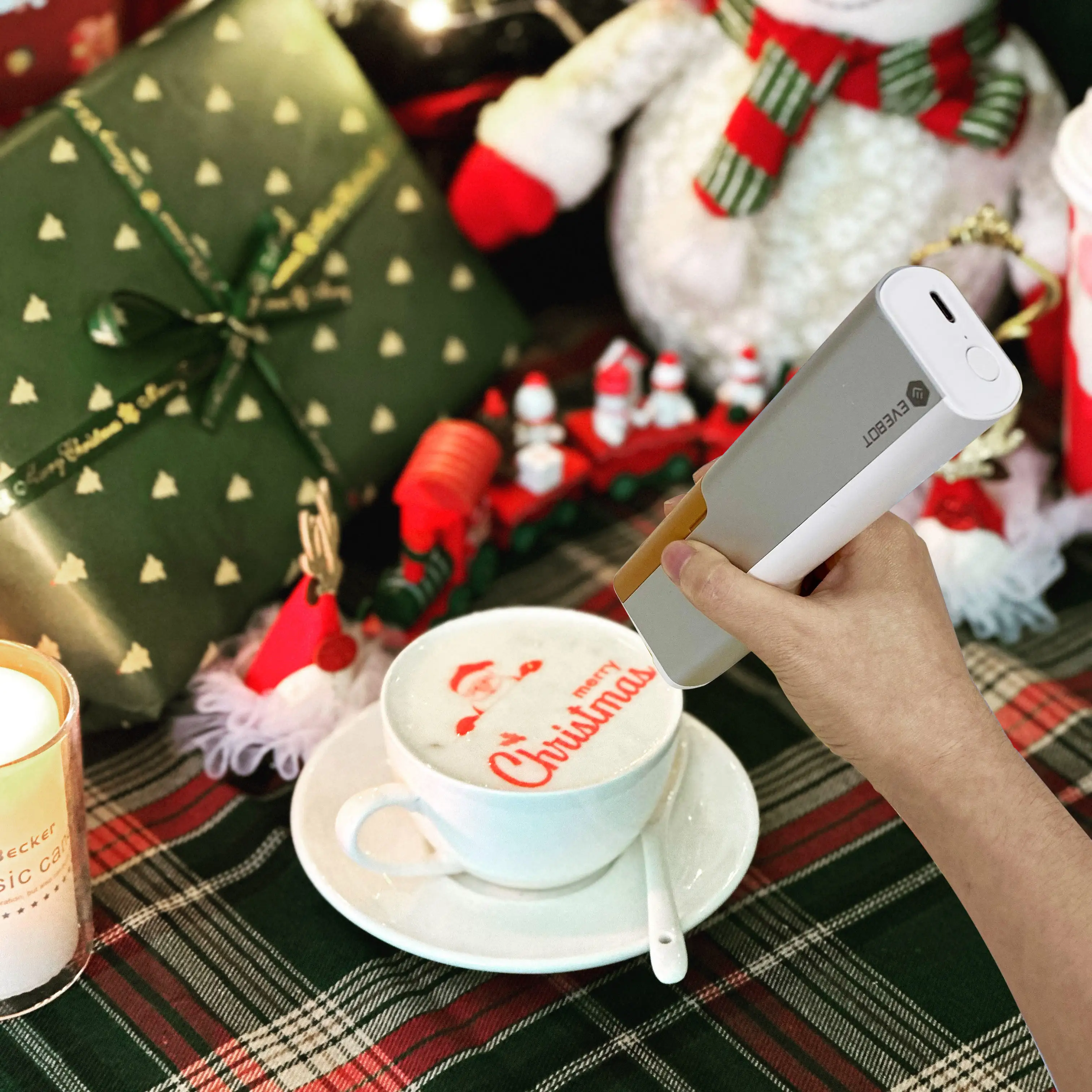 PrintPen Food Handheld Printer Inkjet with Edible Ink Cartridge Coffee Printer Pen Cake Printing Machine New Innovation