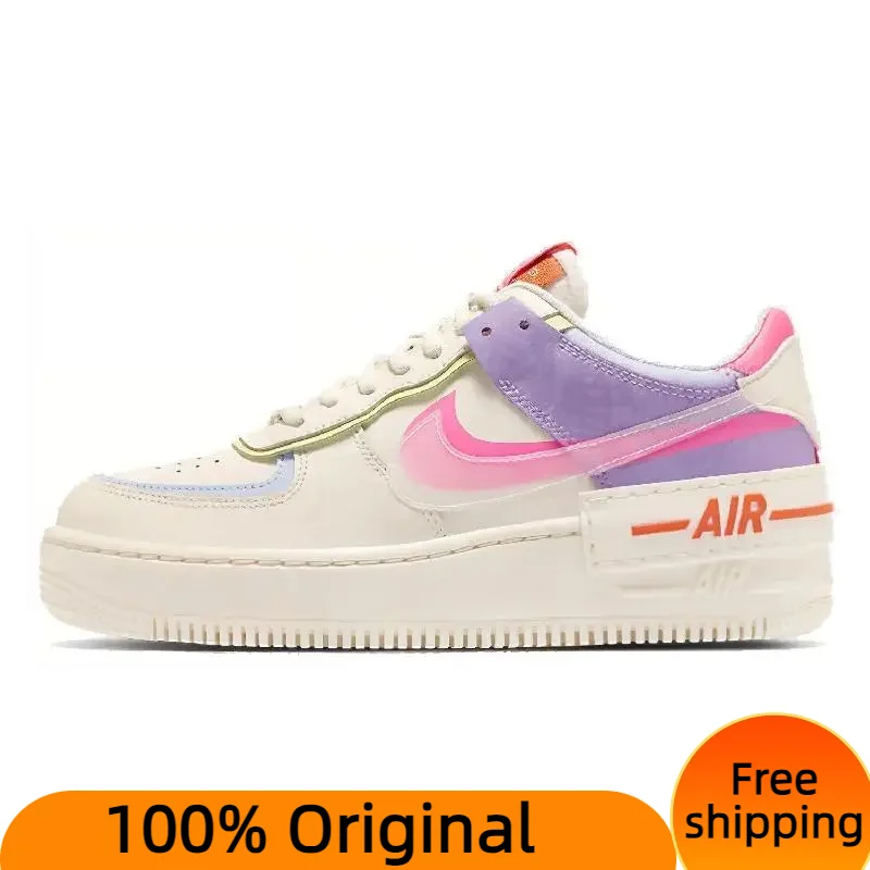 

Женские кроссовки Nike Air Force 1 Low Shadow бежевый бледный цвет слоновой кости