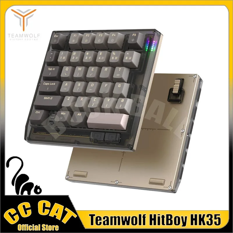 

Teamwalf Hitboy Hk35 Magnetic Switch Keyboard Wired Keyboards Single Hand Semi Aluminum 8k Rgb Gamer Keyboard For Valorant FPS