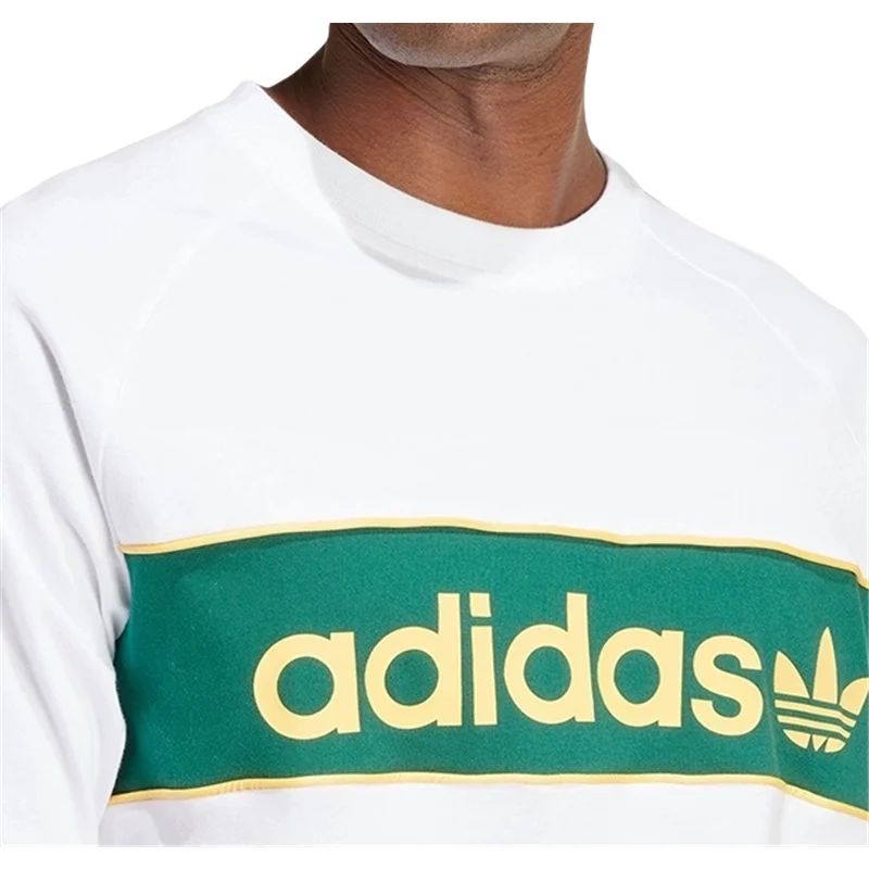 

Adidas Originals 2024SS Round Neck Pullover Printed Cotton Comfortable Breathable Short Sleeve T-shirt IU0198 White