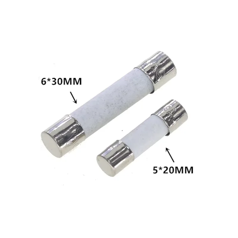 10pcs 5*20mm Fast Blow Ceramic Fuse 5x20 5*20mm 25V 0.1A 0.25A 0.5A 1A 2A 3A 4A 5A 6A 8A 10A 12A 15A 20A 25A 30A
