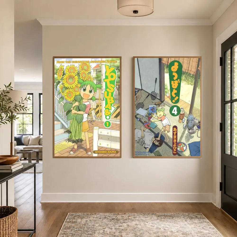 Manga yotsubato Poster Graphic Wall Art Poster HD Waterproof PP Paper Print for Bedroom Living Room Office Decor Gift