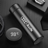 500ML Temperature Display Thermos Cup Stainless Steel Divided Thermos Bottle Outdoor Vacuum Insulated Cup Gift For Audi Sline