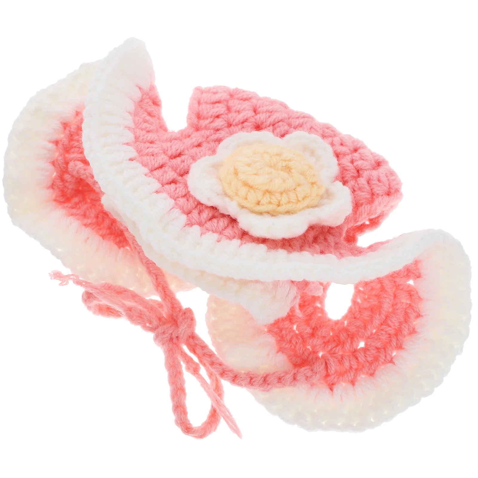 

Cartoon Design Knit Cat Hat Soft Wool Yarn Pet Hat Perfect for Halloween Christmas Costume Party Pet Costume Cap