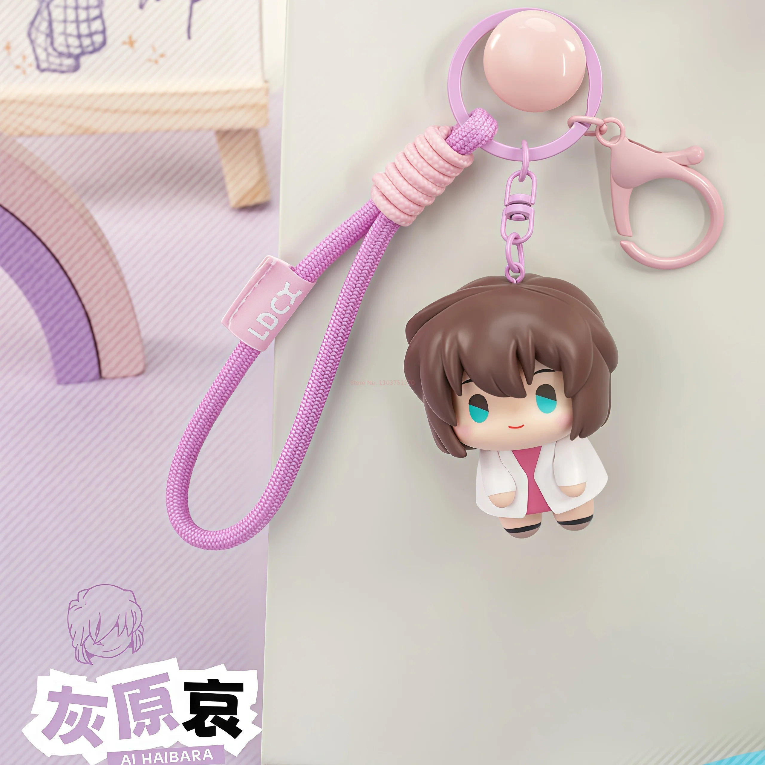 Genuíno detetive conan pendurado bonito exploração caixa cega pingente chaveiro decoração brinquedos periféricos boneca pingente brinquedos presente