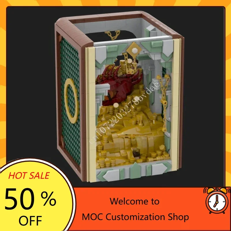 1514 قطعة كتاب Nook Smaug MOC streetview عطلة الألغاز الإبداعية العمارة الجمعية عيد الميلاد هدية عيد ميلاد للطفل العمر #3