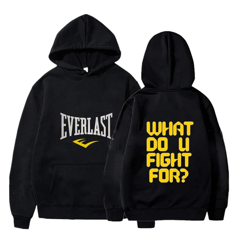 

2024 Harajuku Casual New Arrival Everlast Font Graphics Person Pullover Hoodie Classic Hot Products Hot Street Wear High Quality