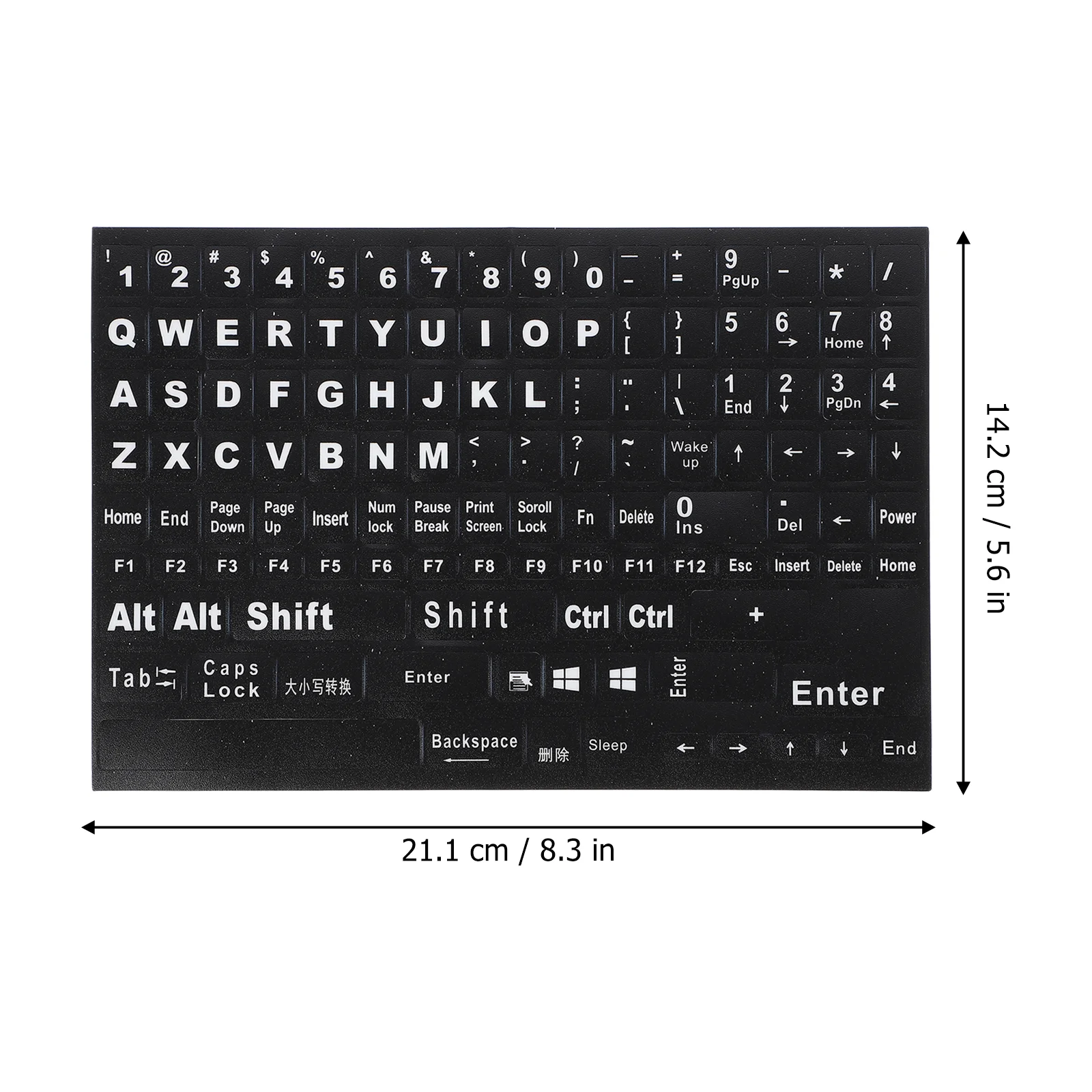 English Keyboard Stickers Hangul Language Russian Letter Computer Label Accessories Laptop