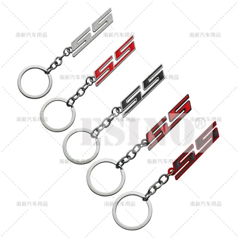 Car Styling 3D Metal Zinc Alloy Metal SS Key Chain Keychain Key Ring for Chevrolet Malibu Camaro Trax Blazer Tahoe Suburban